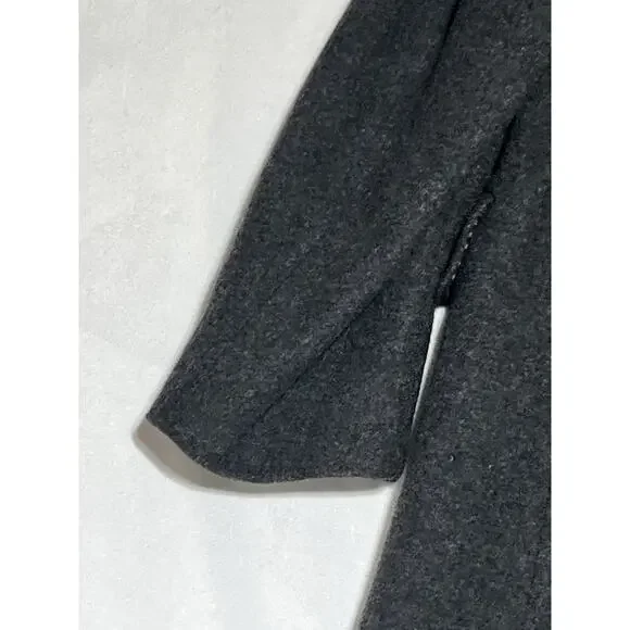 London Fog Wool Dress Overcoat Mens 46 Long Dark Gray Business Classic USA